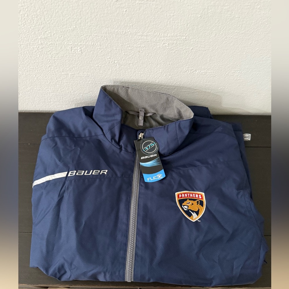 Bauer Florida Panthers Navy Flex Jacket Youth XL - Picture 3 of 4